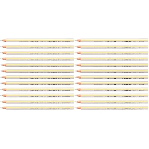 STABILO Colouring Pencil Trio thick - Pack of 24 - white