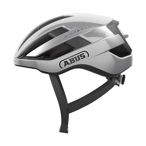 Limited-time offer: ABUS WingBack Racing Bicycle Helmet - Simple Helmet for Sporty Riding in Everyday Use and Leisure Time for Adults and Teenagers - Silver, Size L from 75.00 £ to 75.00 £ (save 0.00%)
