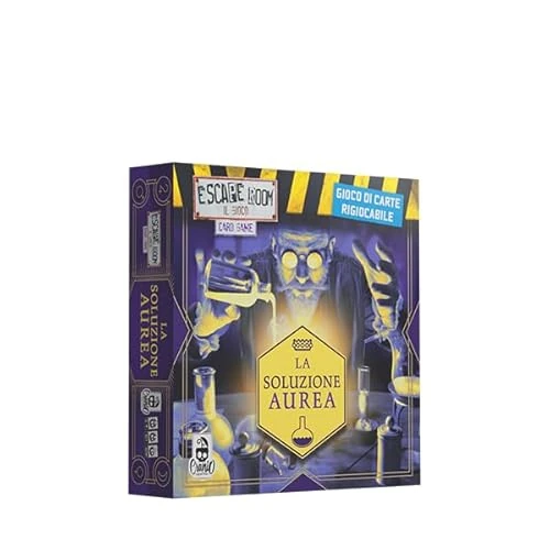 Cranio Creations - Escape Room Card Game, La Solución Dorada, Una Escape Room Rejugable, Edición en Italiana