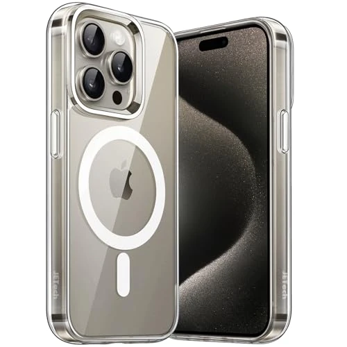 Zeitlich begrenztes Angebot: JETech Magnetische Hülle für iPhone 15 Pro Max, Durchsichtig | Kompatibel mit MagSafe, Stoßfeste Handyhülle, Kratzfest, Transparente Rückseite von 10.99 € auf 9.34 € (15% Rabatt)