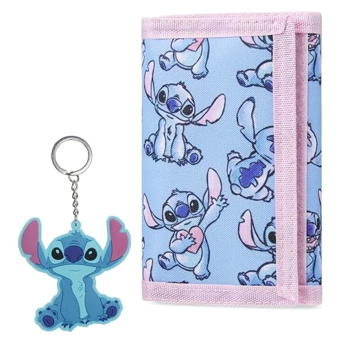 Oferta limitada: Disney Carteras Infantiles Conjunto Cartera Niña y Llavero Monedero Stitch Frozen Regalos Originales para Niñas (Azul Stitch) de 19.94 EUR a 16.79 EUR (ahorro 16%)