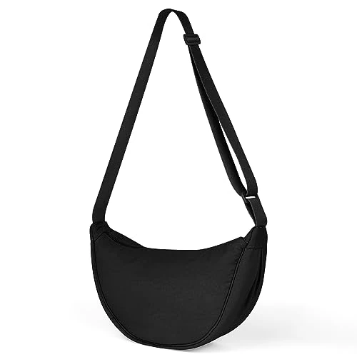Offre limitée : Aucuu Sac Bandoulière Croissant de Lune, Sac à Bandoulière Demi-lune, Bandoulières Réglable et Confortable, Sacs Besace Croissant Nylon Léger, Hobo Crossbody Bag Femmes, pour Voyages,Shopping,Travail de 10.99 € à 10.99 € (0.00% de remise)