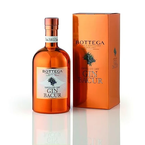 Bottega Distilled Dry Gin Bacûr mit Etui - 500ml