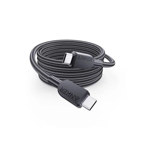 Offerta a tempo: ANKER Cavo USB C da 240 W, Cavo di Ricarica in Nylon Tipo C Doppia Treccia per iPhone 16/15 pro, MacBook Pro 2024, iPad Pro 2024, iPad Air 4, Samsung Galaxy S23+/S23 Ultra, Pixel e altri (1,8m) - 18% da 10.99 € a 8.99 €