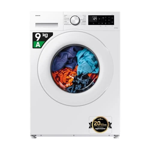Samsung Lavatrice Crystal Clean WW90CGC04DTEET Libera installazione, 9 Kg, Wifi, Ecobubble, Vapore, Carica Frontale, 60l x 85h x 55p cm
