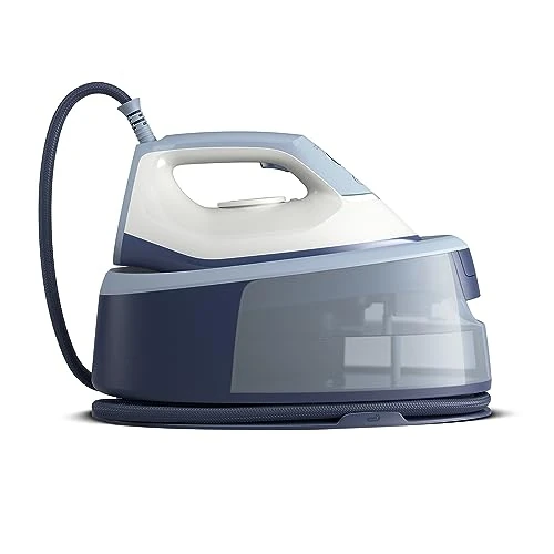 Beperkte aanbieding: Philips Stoomgenerator 3000-Serie, 2400W, 120g/min Continue Stoom, 350g Stoomstoot, Snel en Krachtig, Verticale Stoom, Keramische Plaat, Deep Azur (PSG3000/20) van 129.99 EUR naar 79.99 EUR (besparing 38%)