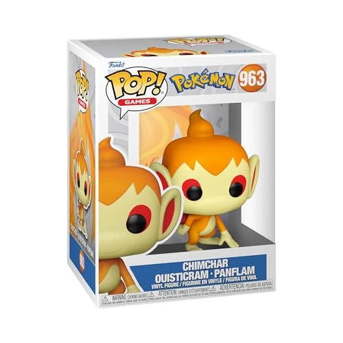 Funko POP! Games: Pokemon - Chimchar - Collectable Vinyl Figure - Official Merchandise - Toys for Kids & Adults - Games Fans - Model Figure for Collectors and Display