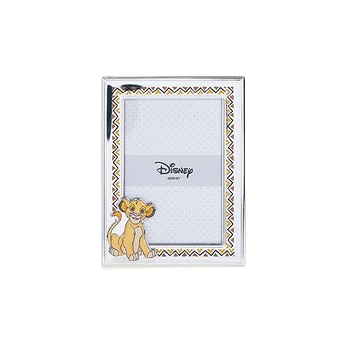 Limited-time offer: VALENTI & CO. Disney Baby - Lion King Simba - Silver Photo Frame for Children, Christening, Birth or Birthday Gift (9 x 13 cm) from 50.93 GBP to 50.93 GBP (save 0%)