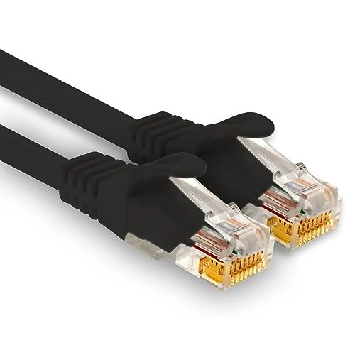 Limited-time offer: 1aTTack.de - 1 x 30m Cat7 network cable, Cat.7 Ethernet, Lan & Cat 7 patch cable for maximum internet speed & connects all devices with RJ 45 socket black from 15.70 GBP to 15.70 GBP (save 0%)