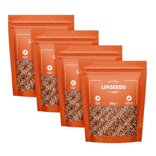 Offerta a tempo: by Amazon Naturale Semi Di Lino, 1400g (4 confezione da 350g) - 23% da 10.04 € a 7.74 €