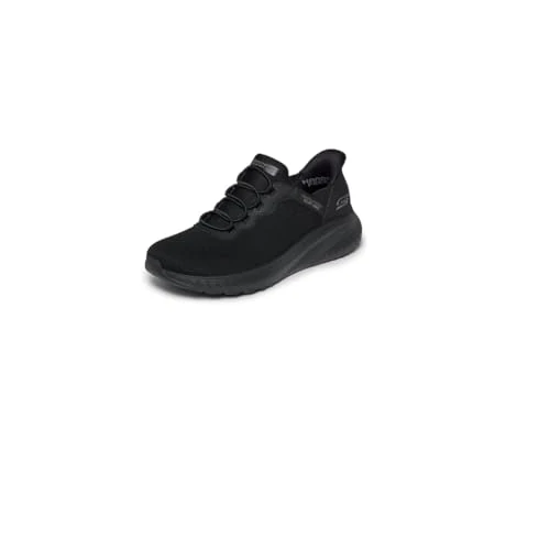 Skechers Bobs Squad Chaos - Daily Inspiration Hands Free Slip-Ins, Black/Black, 3.5 UK Wide