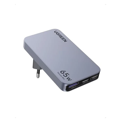 UGREEN Nexode Air Caricatore Ultra Sottile 65W, Adattatore Caricabatteria da Viaggio Universale Compatibile con Galaxy S25/ S24, MacBook, iPad, iPhone 17 Pro Max Air/Serie 16-12, Steam Deck
