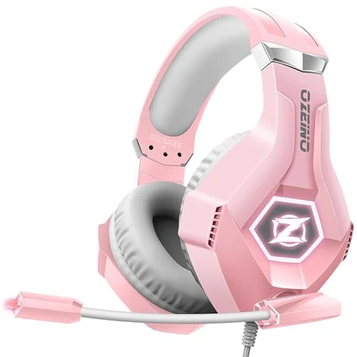 Offerta a tempo: Ozeino Cuffie da gioco con microfono 3D Surround Sound Headset con cancellazione del — 5% da 23,99 € a 22,79 €