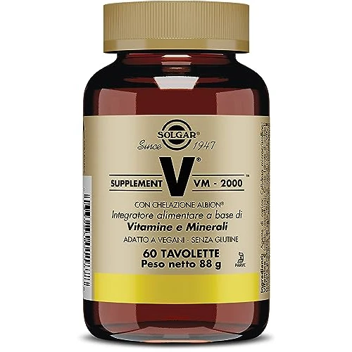 Offerta a tempo: Solgar Supplement VM-2000 60 tavolette, Peso netto: 88g - 31% da 49.20 € a 34.09 €