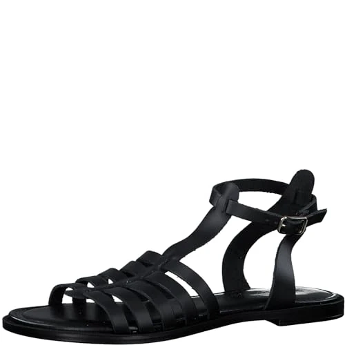 Oferta limitada: MARCO TOZZI Sandalia Mujer Cuero 2-28190-42, Negro, 39 EU de 45.29 € a 45.29 € (ahorro 0.00%)