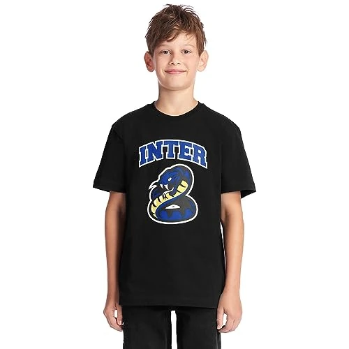 Offerta a tempo: Inter T-Shirt, Bambino/a, Prodotto Ufficiale, Design con Biscione Collezione Esclusiva Back to Stadium, 100% Cotone, Adatta a Tutti i Tifosi Nerazzurri — 40% da 19,99 € a 12,07 €