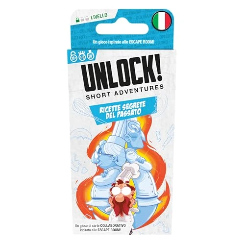 Tijdelijke aanbieding: Asmodee - Unlock! Short Adventures, geheime recepten uit het verleden - bordspel met app, Escape Room, 1-6 spelers, 10+ jaar, Italiaanse editie van 17.08 € naar 17.08 € (0.00% korting)
