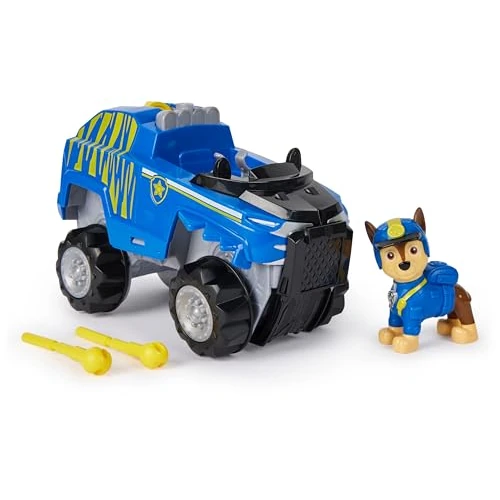 Offerta a tempo: PAW Patrol Jungle Pups, Veicolo Tigre di Chase, veicolo giocattolo con personaggio Chase da collezione, giocattoli per bambini e bambine dai 3 anni in su - 34% da 19.99 € a 13.17 €