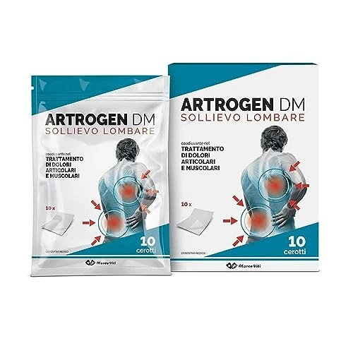 Marco Viti Artrogen - Cerotto Sollievo Lombare Dispositivo Medico, 10 Pezzi