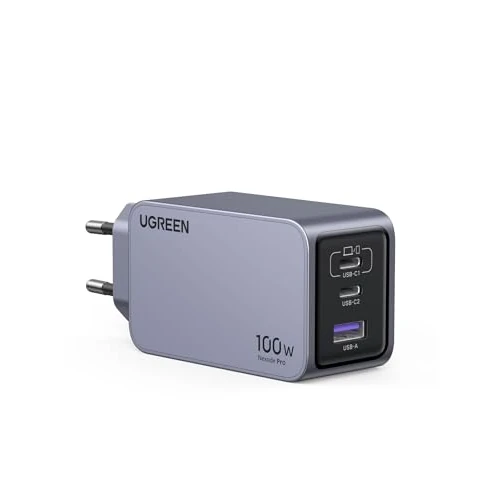 Oferta ograniczona: UGREEN Nexode Pro Ładowarka USB C 100 W GaN Ładowarka Mini USB C Zasilacz 3-portowa szybka ładowarka PPS 45 W kompatybilna z MacBook, iPad, iPhone 15 Pro Max, Galaxy S23 Ultra, Dell XPS z 255.99 PLN na 255.99 PLN (zniżka 0%)