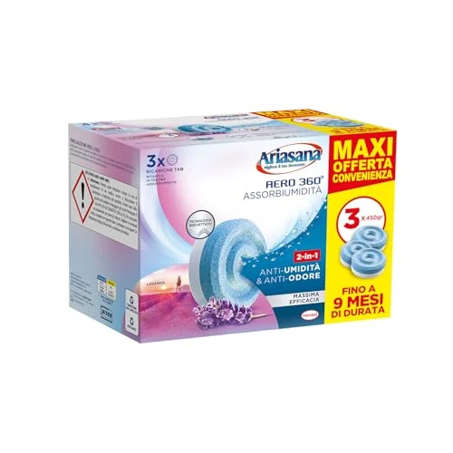 Ariasana Aero 360 Tab Tripack, Lavendel, 3 x 450 g