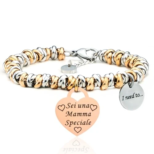 Offerta a tempo: SAGA GIOIELLI® Bracciale donna I need to...Collections Protezione, Fortuna, Buoni Auspici, Amore (SEI UNA MAMMA SPECIALE) - 35% da 26.00 € a 16.90 €