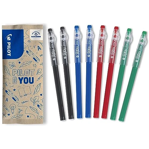 Oferta limitada: PILOT - Caja de 8 Bolígrafos FriXion Ball Stick - Tinta de Gel Borrable - 2 Azul, 2 Negro, 2 Rojo, 2 Verde - Punta Media de 12.16 € a 9.99 € (ahorro 18%)