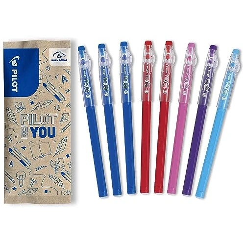 Offerta a tempo: PILOT - Set di 8 Penne FriXion Ball Stick - Penna a Inchiostro Termosensibile Cancellabile - La FriXion economica - 3 Blu, 2 Rosse, 1 Rosa, 1 Viola, 1 turchese - Punta Media - 15% da 12.16 € a 10.29 €