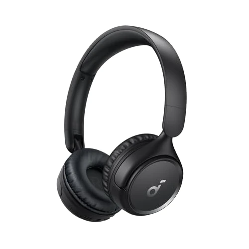 Offerta a tempo: Soundcore Cuffie Bluetooth On-Ear H30i, Cuffie Wireless, Design Pieghevole, Bassi Puri, 60 Ore di Riproduzione, Bluetooth 5.3, Leggere e Confortevoli, Connettività con App, Connessione Multipunto - 33% da 29.99 € a 19.99 €