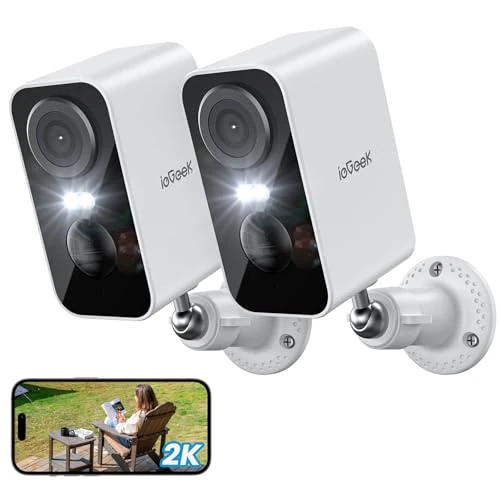 ieGeek 3MP Solar CCTV Camera Outdoor (2PCS Battery Camera)