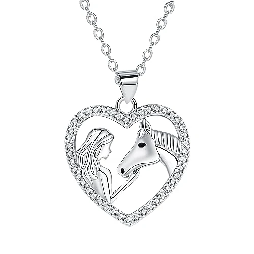 Offerta a tempo: Arrebol Collana Donna Argento Sterling 925 Ciondolo Protettore degli Animali,Regalo di Natale Originale per Moglie Figlia - Regolabile |45cm+5| - 20% da 21.99 € a 17.59 €