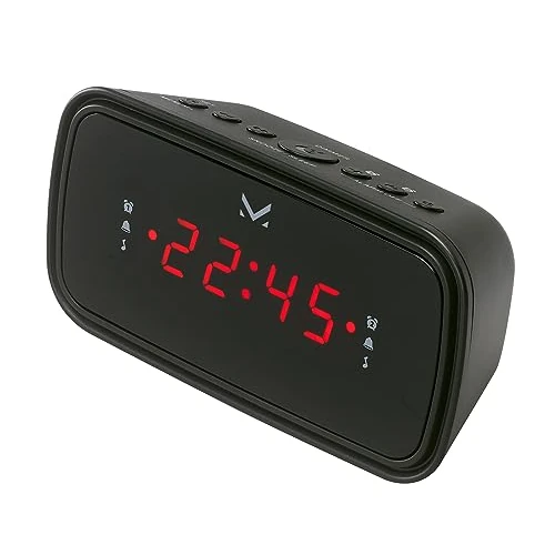 Offerta a tempo: Majestic RS 166 – Radiosveglia con doppio allarme, display LED, radio FM con 10 preselezioni, Alimentazione AC 230V/50Hz, Nero - 6% da 20.00 € a 18.90 €