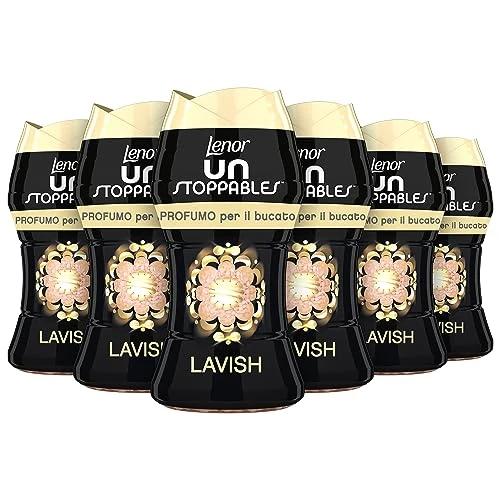 Lenor Unstoppables Lavish Profumo Per Bucato 140g, Diffonde Un Fresco Profumo Che Dura A Lungo, Confezione da 6