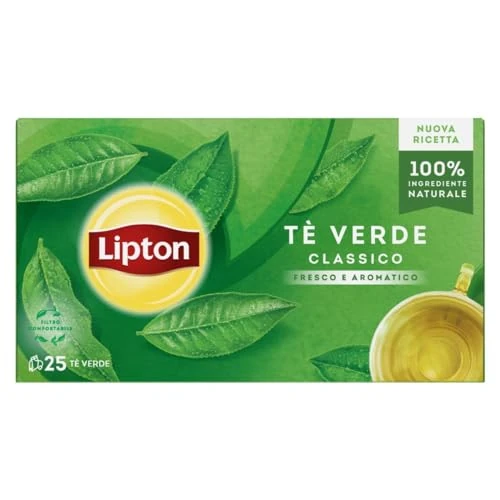 Offerta a tempo: Lipton | Tè Verde classico | 25 filtri - 35% da 2.49 € a 1.61 €