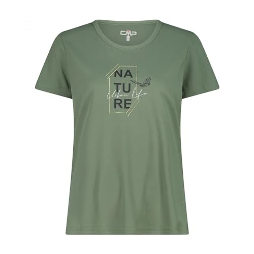 Tijdelijke aanbieding: CMP T-shirt voor dames, Salie, 34 NL van 21.47 EUR naar 21.47 EUR (korting 0%)