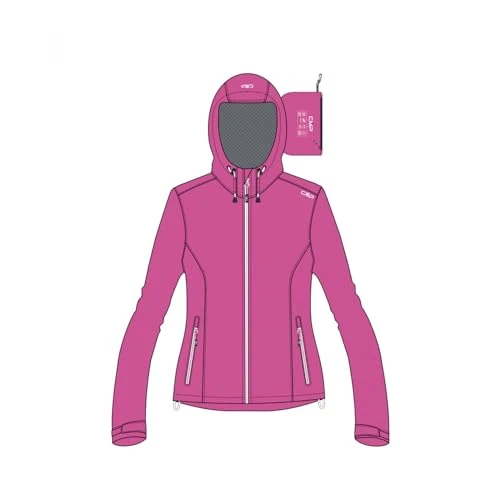 Offre limitee: CMP Veste De Pluie Anti-déchirure Pour Femmes À Capuche Fixe Veste De Pluie Femme de 69.95 EUR a 69.95 EUR (economie 0%)