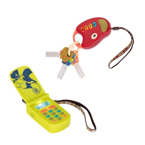 Offre limitée : B. toys - Jouet Clés de voiture et téléphone portable - Ensemble sensoriel 2 pièces - Jouet de développement pour bébés, tout-petits et enfants - 10 mois et + de 15.99 EUR à 15.99 EUR (remise 0%)