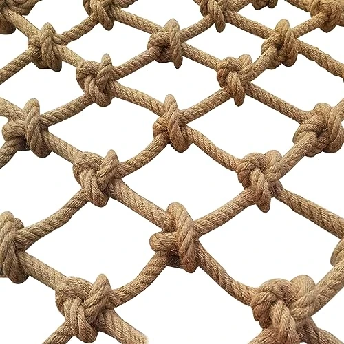 Offerta a tempo: SSWZHANG Rete Intrecciata Corda Canapa Rete Protezione Canapa Interni Rete Decorativa in Corda di Canapa per Parco Giochi Rete di Protezione Reti da Carico in Rete Gigante da Gioco(Size:1*6m(3*20ft)) - 5% da 63.36 € a 60.26 €