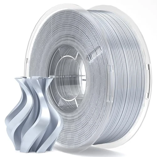 Offerta a tempo: ELEGOO Filamento PLA 1.75mm Argento Grigio 1KG, Filamento per Stampante 3D, Precisione Dimensionale +/- 0.02mm, Filamento per La Maggior Parte delle Stampanti 3D - 43% da 30.00 € a 17.09 €