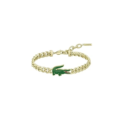 Oferta limitada: Lacoste Pulsera de Cadena para Hombre Colección ARTHOR en Oro Amarillo con un Charm en forma de Cocodrilo - 2040227 de 89.00 EUR a 50.99 EUR (ahorro 43%)