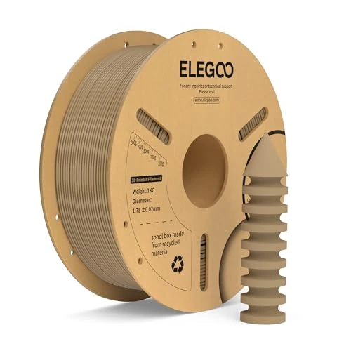 Limited offer: ELEGOO Rapid PLA Plus Filament 1.75mm Beige 1KG, PLA+ 3D Printer Filament for 600 mm/s High Speed Printing, Dimensional Accuracy +/- 0.02 mm, 1kg Cardboard Spool(2.2lbs) from 18.99 EUR to 16.14 EUR (save 15%)