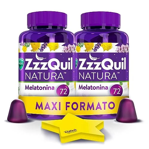 Offerta a tempo: ZzzQuil Natura Integratore con Melatonina pura ed Estratti Di Valeriana Per Dormire — 30% da 52,99 € a 36,99 €