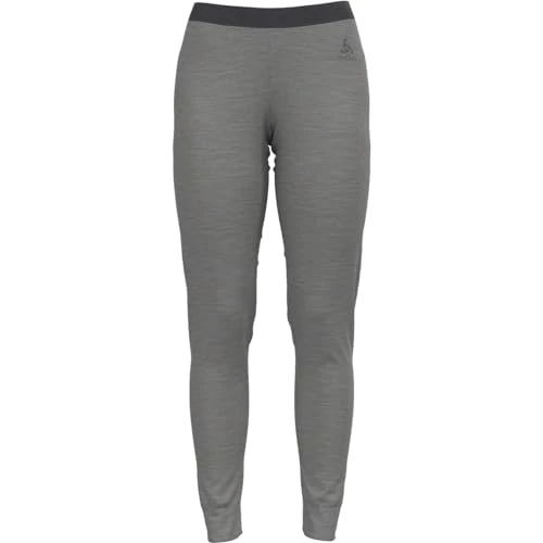 Odlo Women Functional Underwear Long Pants MERINO 200, odlo steel grey melange, M