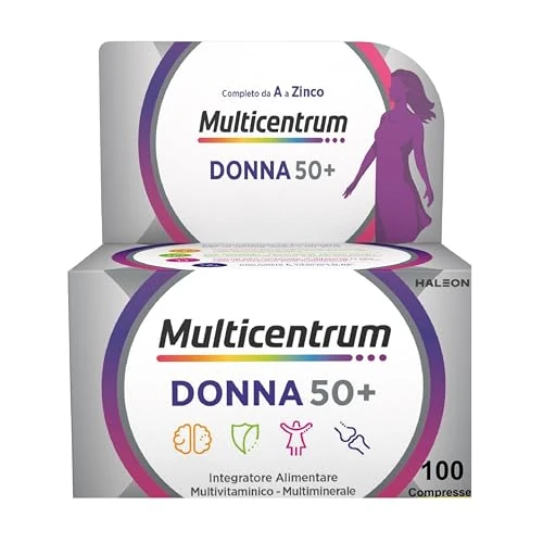 Oferta limitada: Multicentrum Mujer 50+ Complemento Alimenticio Multivitamínico y Multimineral Para Mujeres 50+, Postmenopausia, Con Calcio, Vitamina C y B, Sin Gluten, 100 Comprimidos de 33.61 € a 25.15 € (ahorro 25%)