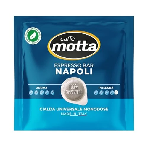 Offerta a tempo: CAFFÈ MOTTA Cialde ESE 44mm nuova miscela ESPRESSO BAR NAPOLI - 100 cialde compostabili - 46% da 22.99 € a 12.34 €