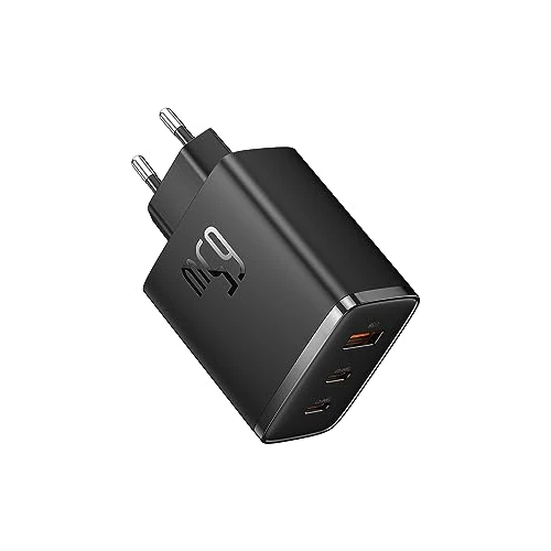 Offerta a tempo: Baseus Caricatore con USB C 65 W, USB C Charger, 3 Porte PD con PPS, al Nitruro di Gallio (GaN), per MacBook Pro/Air, Serie iPhone 17/16/15/14/13/12, iPad Pro, Galaxy S25 Ultra, S24-S20, ecc. - 0.00% da 25.99 € a 25.99 €