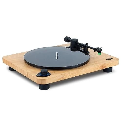 Begrenztes Angebot: House of Marley Stir It Up Lux Plattenspieler Bluetooth - Nachhaltig gefertigter Vinyl Schallplattenspieler, 33/45 U/min Vinyl Player mit Vorverstärker, Audio-Technica Tonabnehmer, Bambus von 399.99 EUR auf 299.99 EUR (Rabatt 25%)