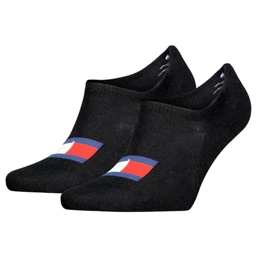 Oferta limitada: Tommy Hilfiger Footie - Calcetines (juego de 2), Negro, 43-46 de 11.99 € a 11.00 € (ahorro 8%)