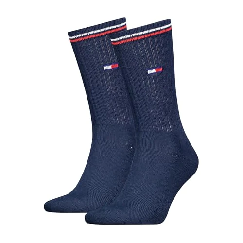 Offre limitée : Tommy Hilfiger Mixte Crew Chaussettes, Bleu Marine, 43-46 EU de 18.39 € à 18.39 € (0.00% de remise)