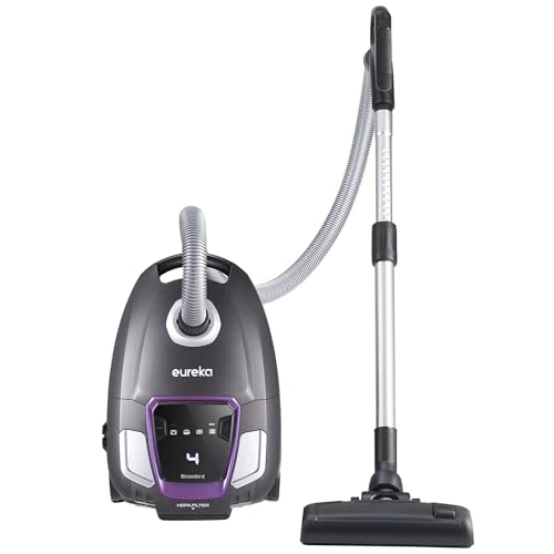 Offerta a tempo: EUREKA NEN300 Aspirapolvere a sacco 700W Ultra Silenzioso 62 dB(A), con Filtro Igienico e Bocchetta per Pavimenti (Parquet, Moquette, Piastrelle), 2L, Potente per Tutti i Pavimenti - 53% da 129.00 € a 59.99 €
